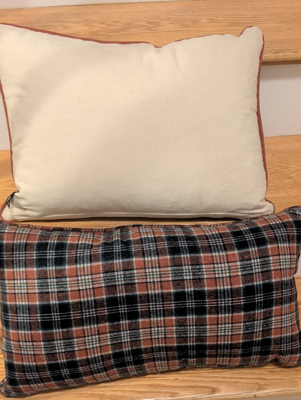 Autumn Pumpkin Accent Pillow Ls- Neutral & Orange Fall Decor..Smoke Free Home